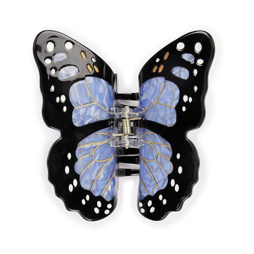 Blue butterfly hair clip 